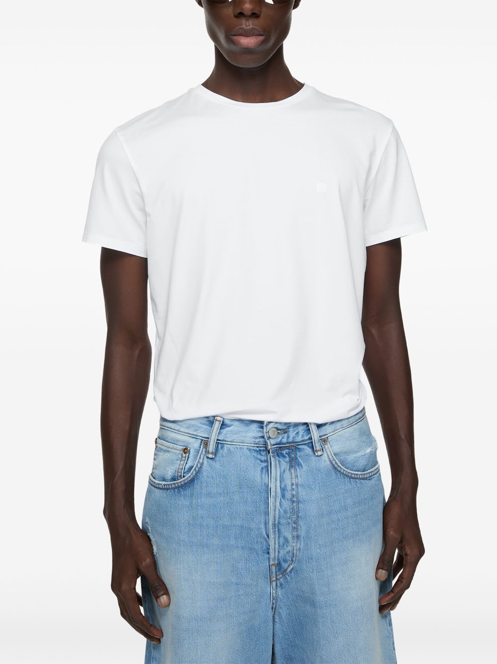 Acne T-shirts and Polos White Topwear Acne