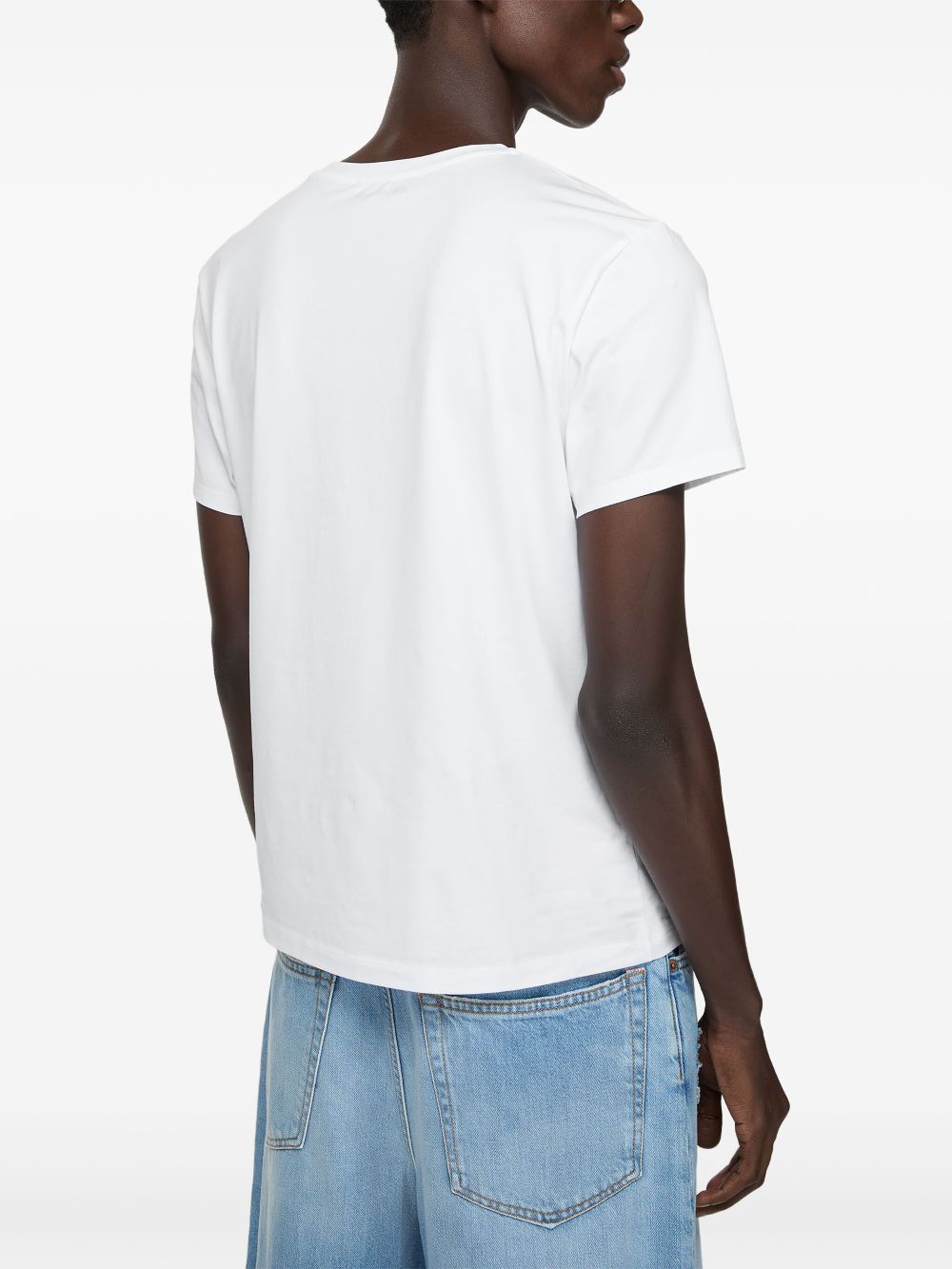 Acne T-shirts and Polos White Topwear Acne