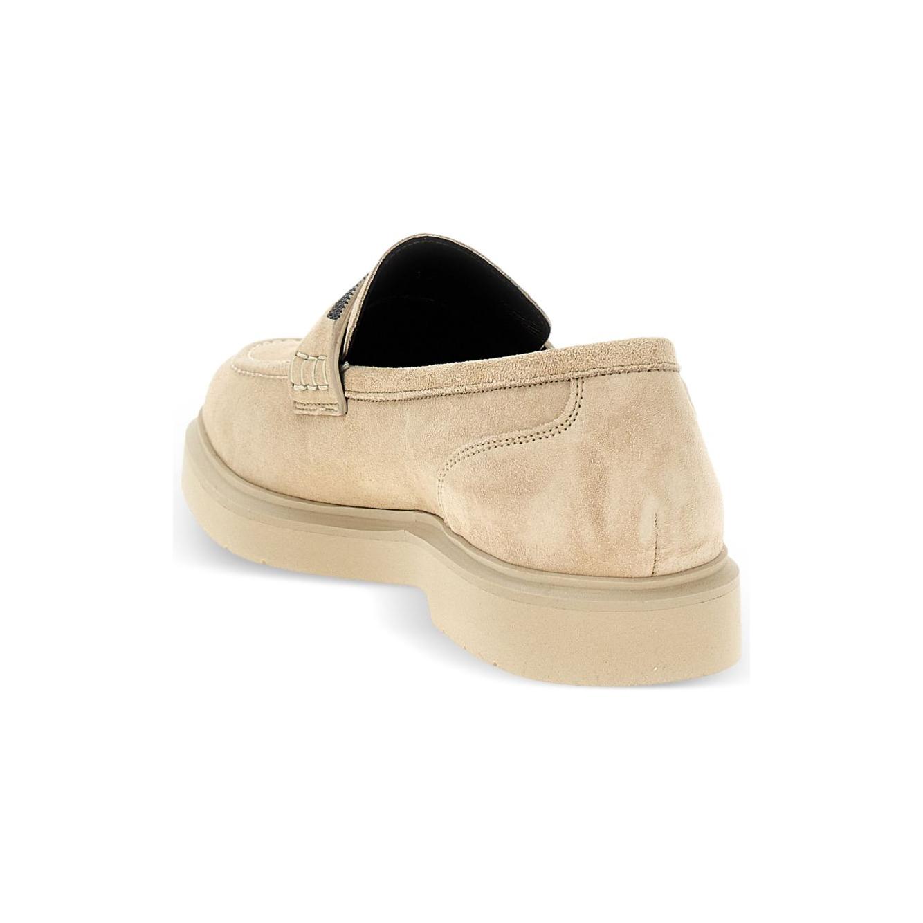 Brunello Cucinelli Flat shoes Beige Moccasins Brunello Cucinelli