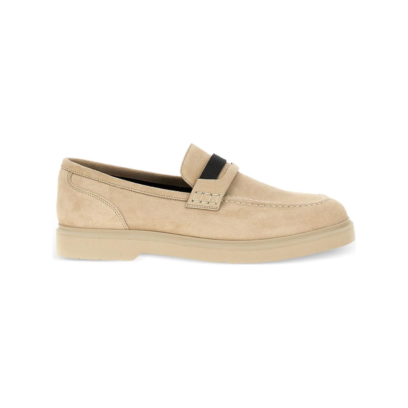 Brunello Cucinelli Flat shoes Beige Moccasins Brunello Cucinelli