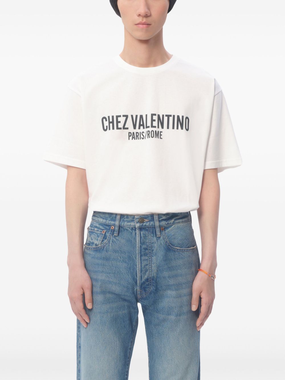 Valentino Chez Valentino-Print T-shirt Topwear Valentino