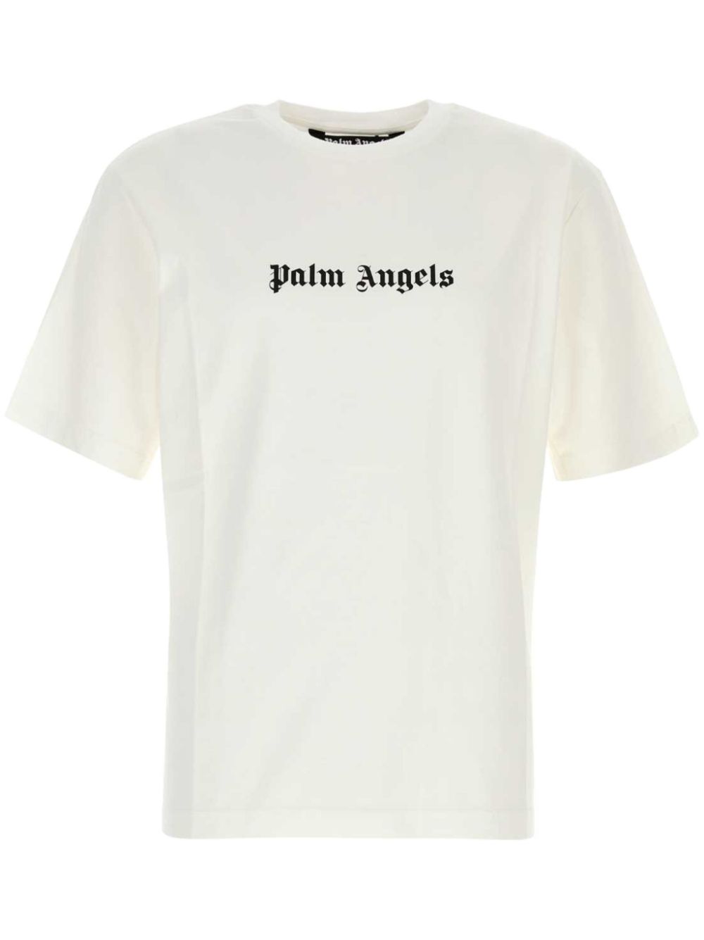 Palm Angels logo print crew neck T-shirt Topwear Palm Angels