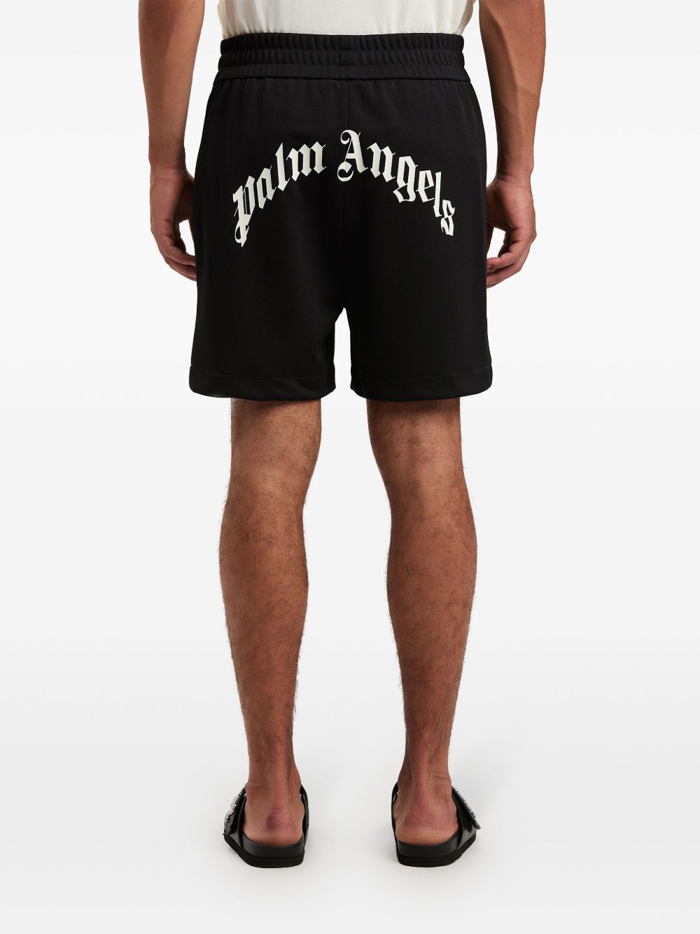 Palm Angels curved logo track shorts Short trousers Palm Angels