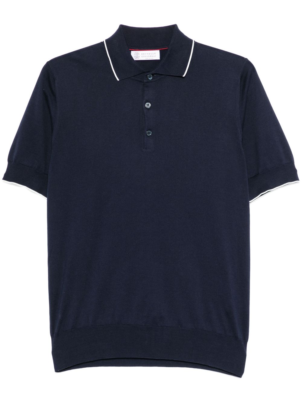 Brunello Cucinelli cotton polo shirt - blue Topwear Brunello Cucinelli