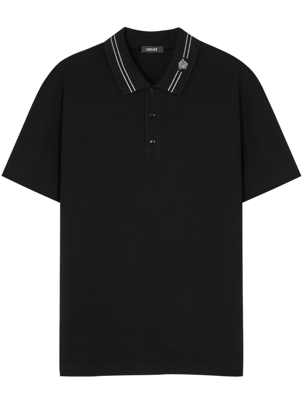 Versace Medusa embroidered polo