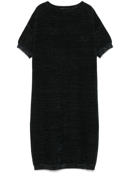 Fabiana Filippi Lamé Midi Dress