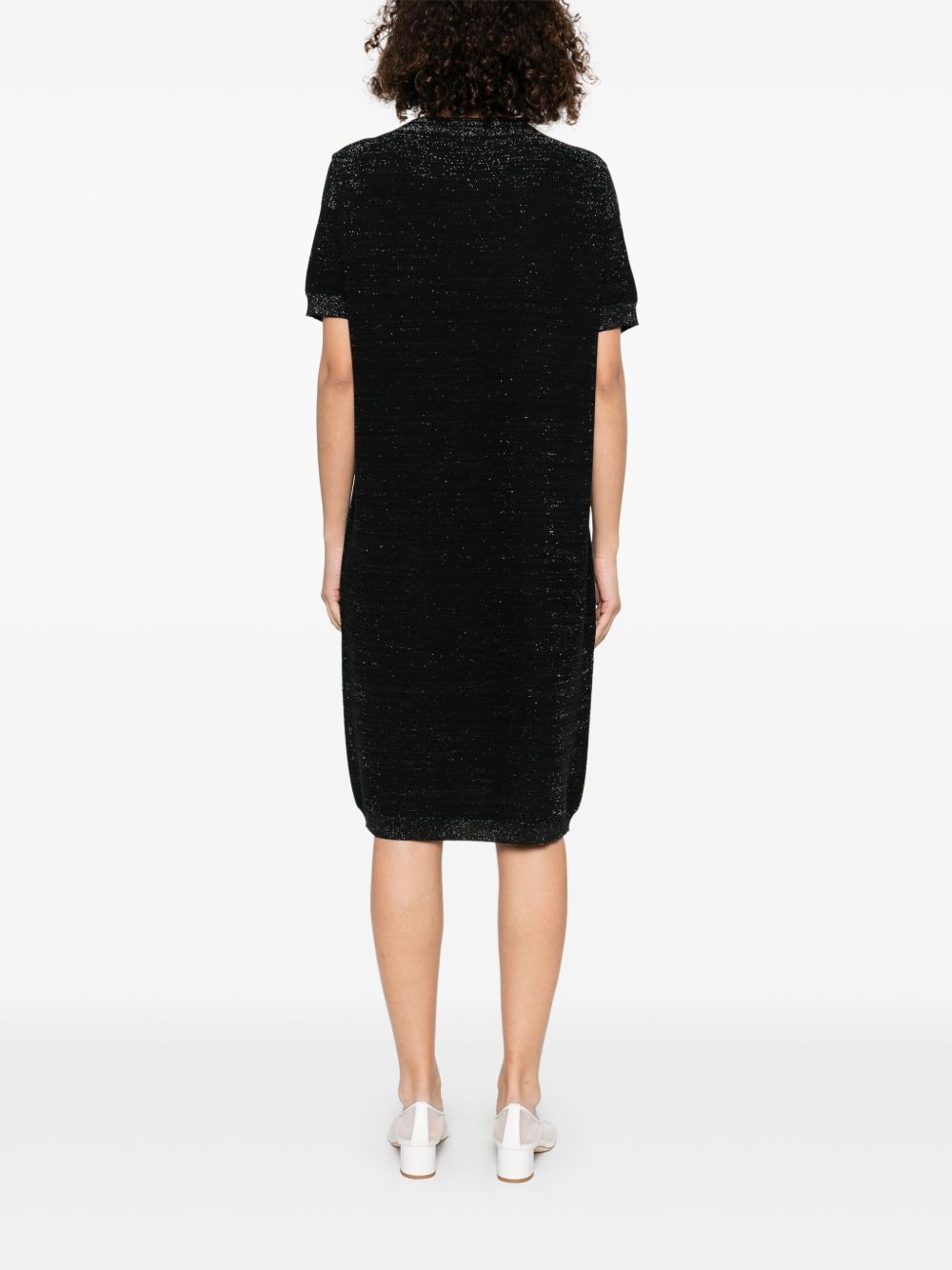 Fabiana Filippi Lamé Midi Dress