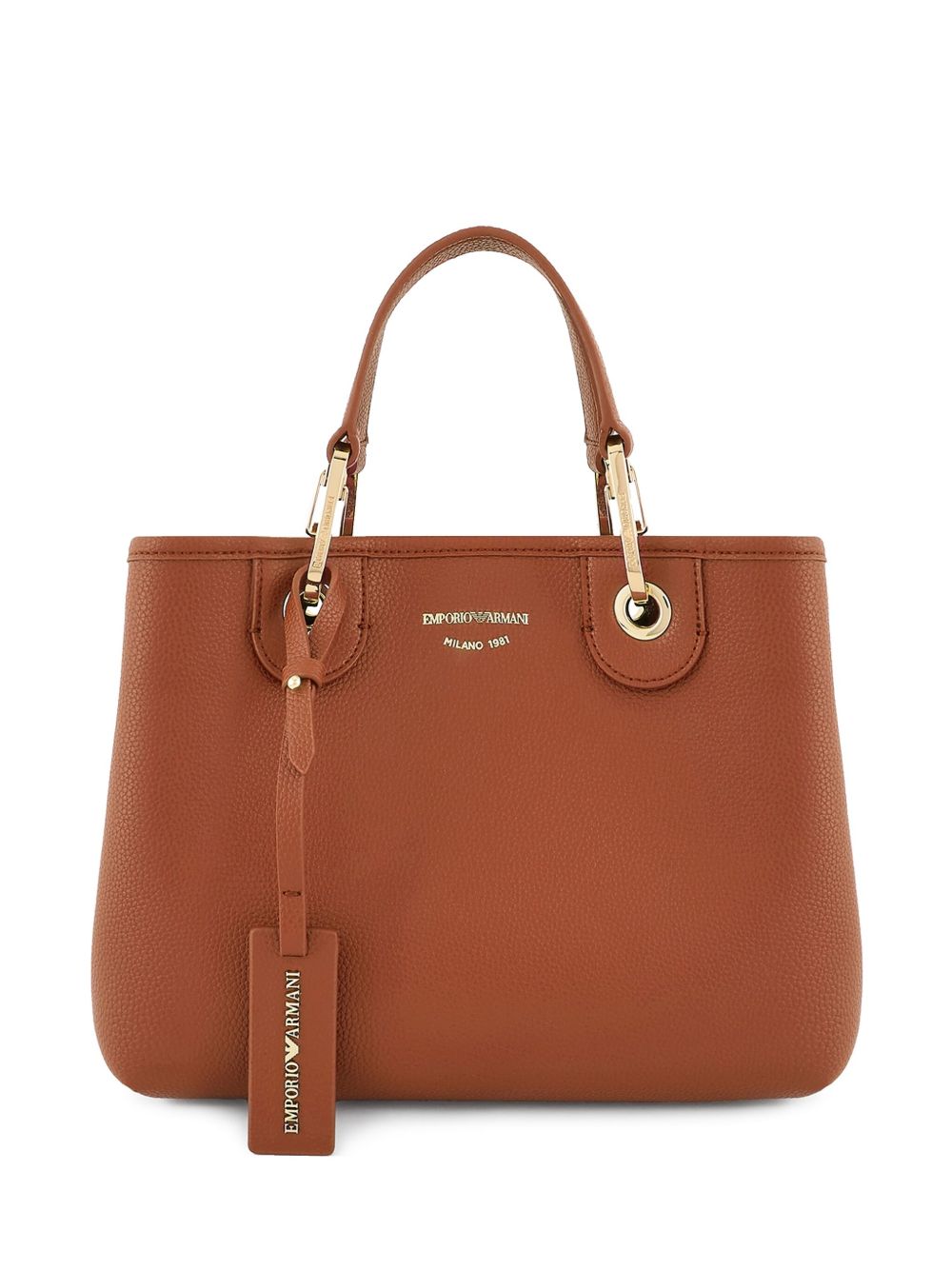 Emporio Armani Bags.. Leather Brown Shopper Emporio Armani