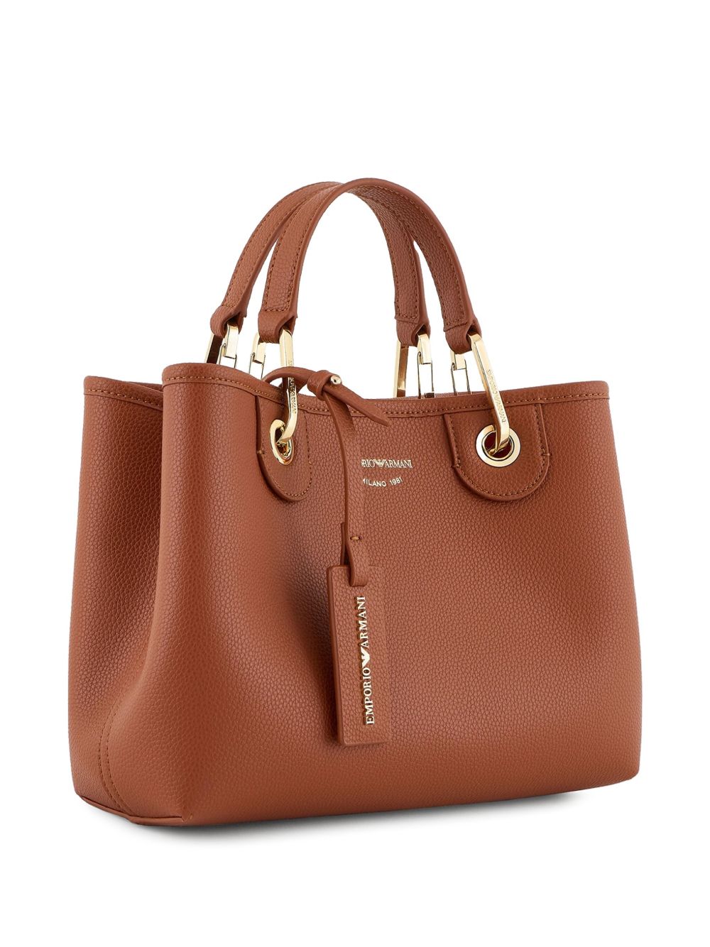 Emporio Armani Bags.. Leather Brown Shopper Emporio Armani