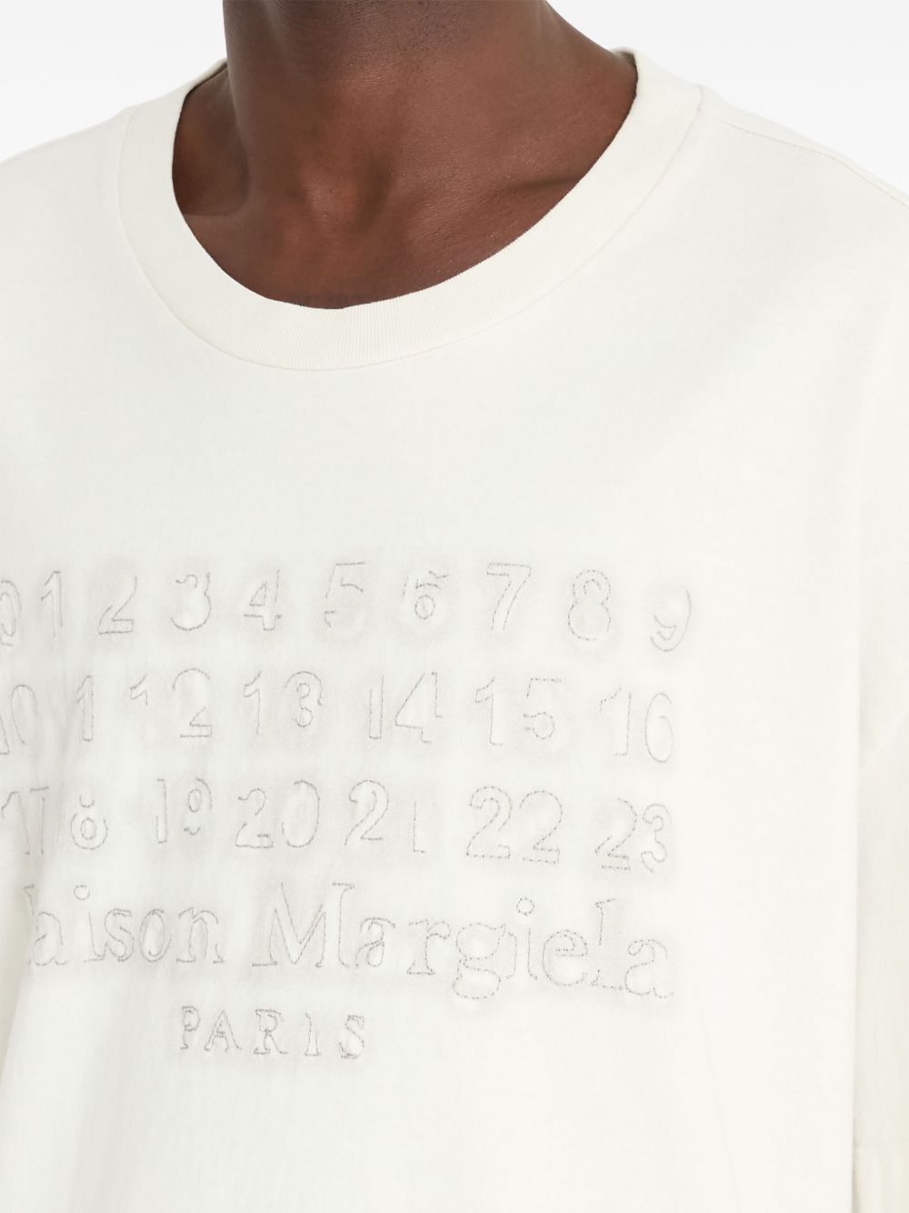 Maison Margiela logo print cotton t-shirt Topwear Maison Margiela