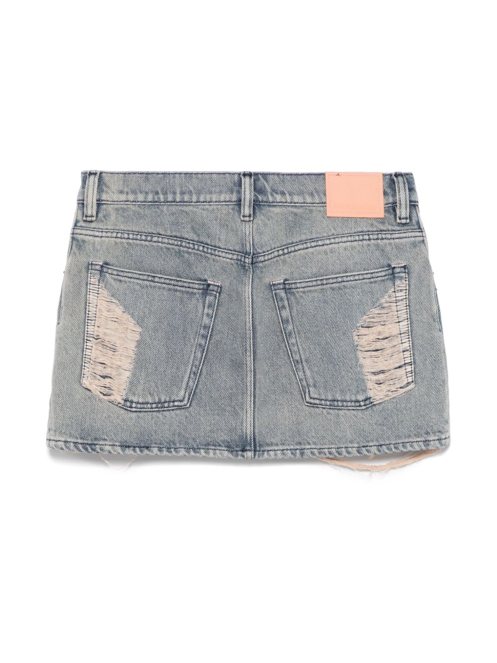 Acne Studios Macaria distressed denim miniskirt