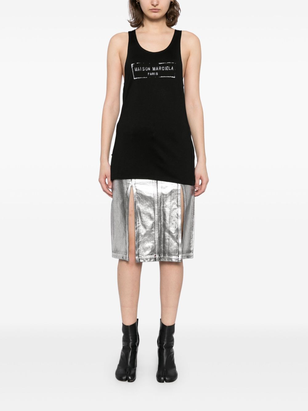 Maison Margiela Black tank top Topwear Maison Margiela