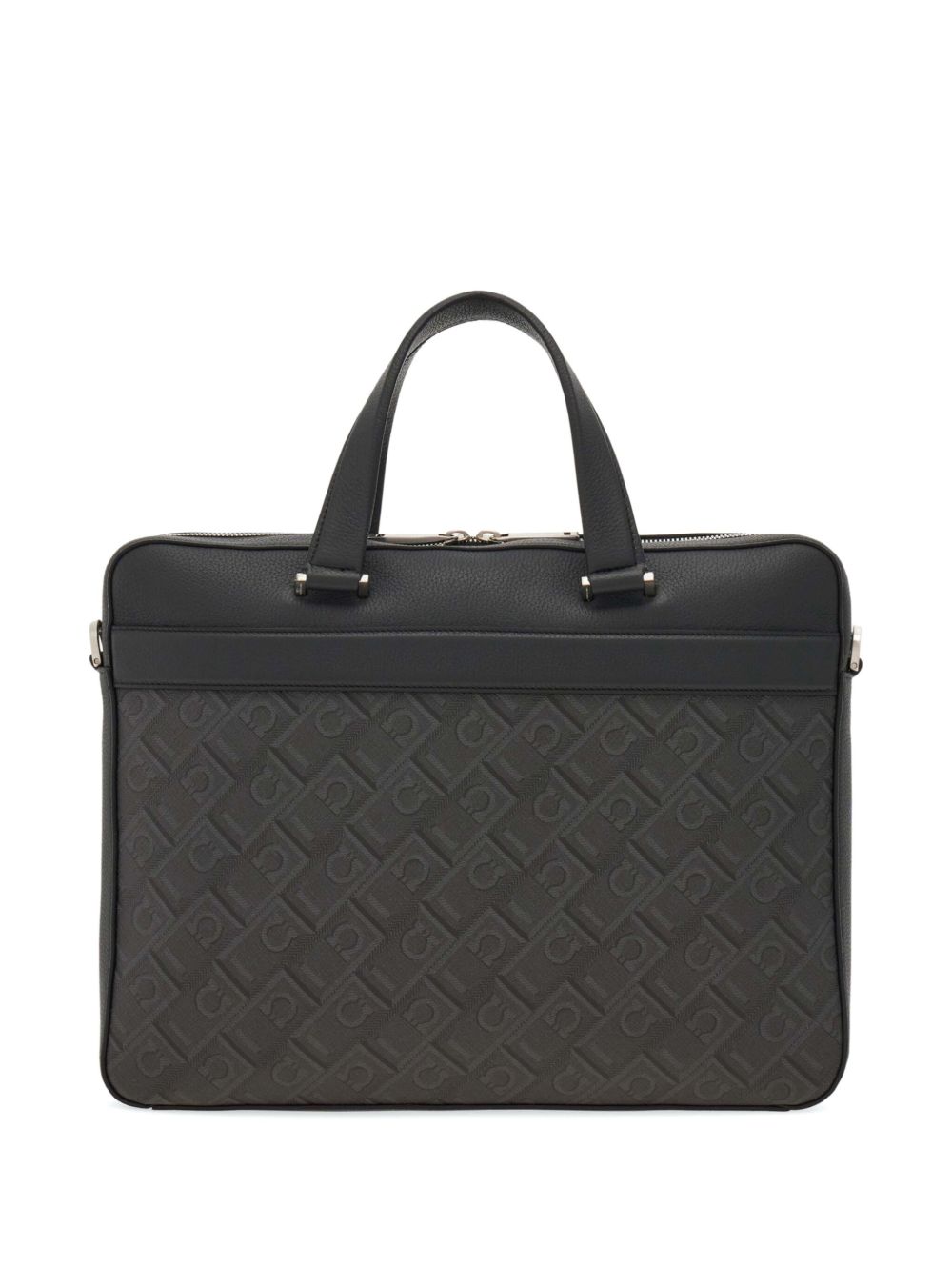 Ferragamo Monogram business bag Men Black Handbag Ferragamo