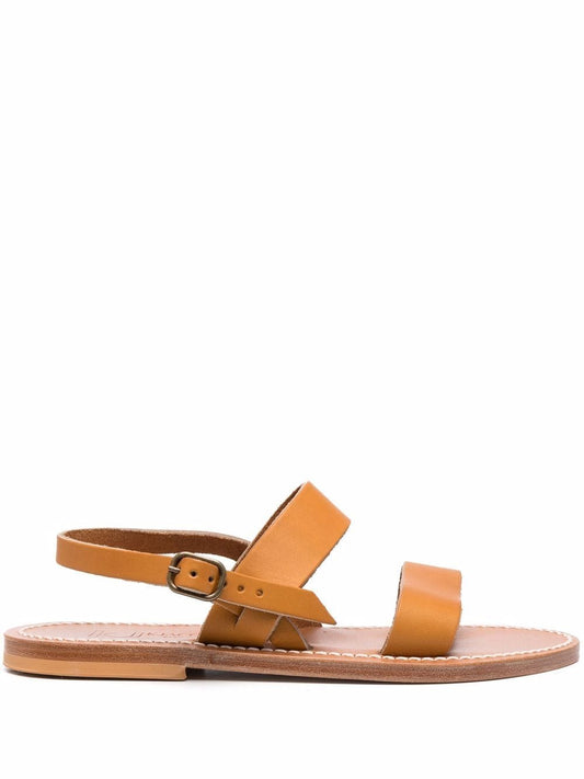 K Jacques St Tropez Sandals Leather Brown