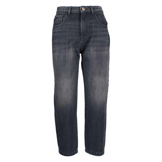 Yes Zee "Black Cotton Women High-Waisted Jean" Yes Zee