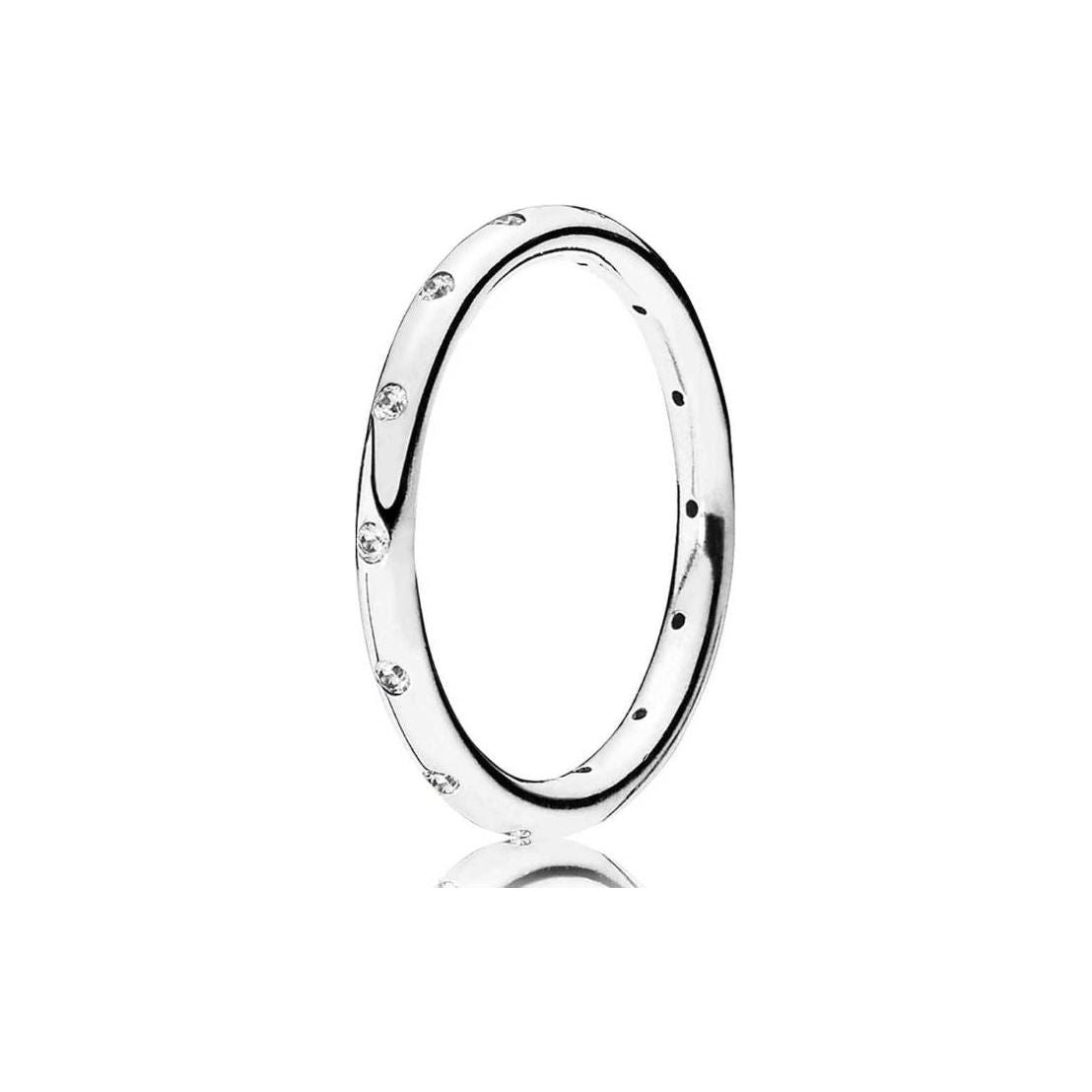 PANDORA JEWELS Mod. SIMPLE SPARKLING BAND - RING - Size 60 DESIGNER FASHION JEWELLERY PANDORA