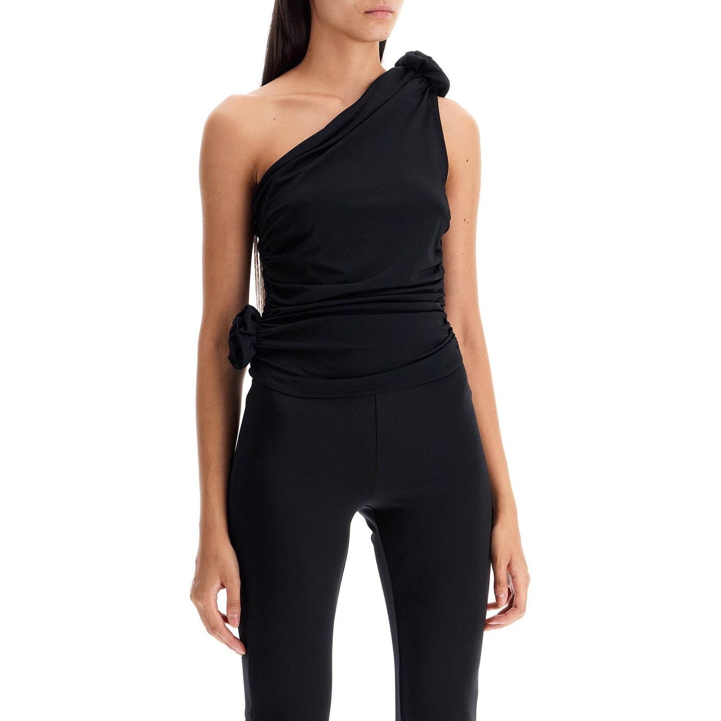 Magda Butrym one-shoulder jersey top Topwear Magda Butrym