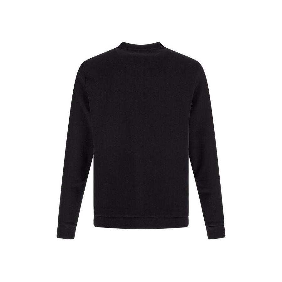 Hugo Boss Elegant Black Cotton Round Neck Sweatshirt Hugo Boss