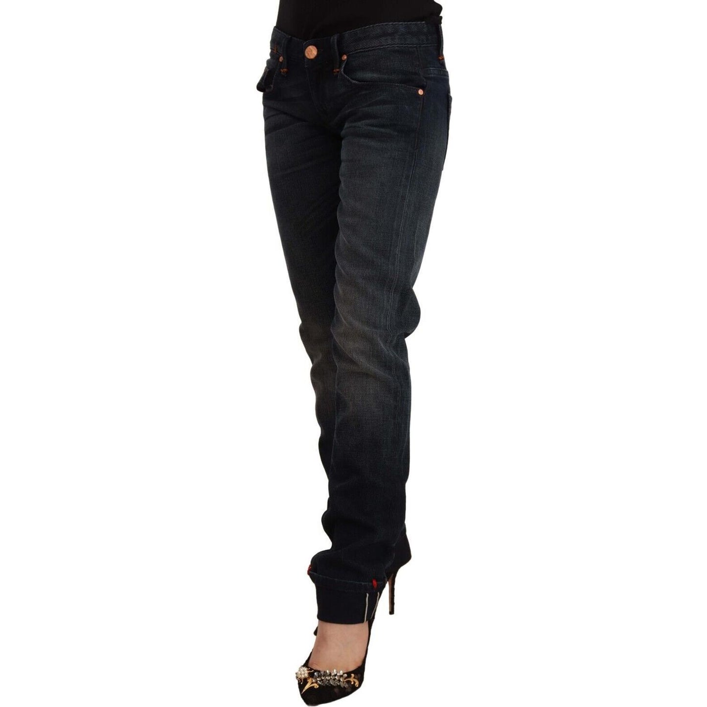 Acht Sleek Black Washed Skinny Jeans Acht