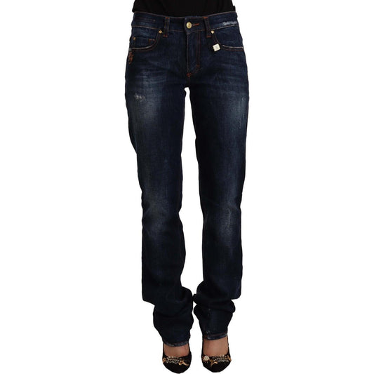 GF Ferre Chic Mid Waist Straight Cut Jeans GF Ferre