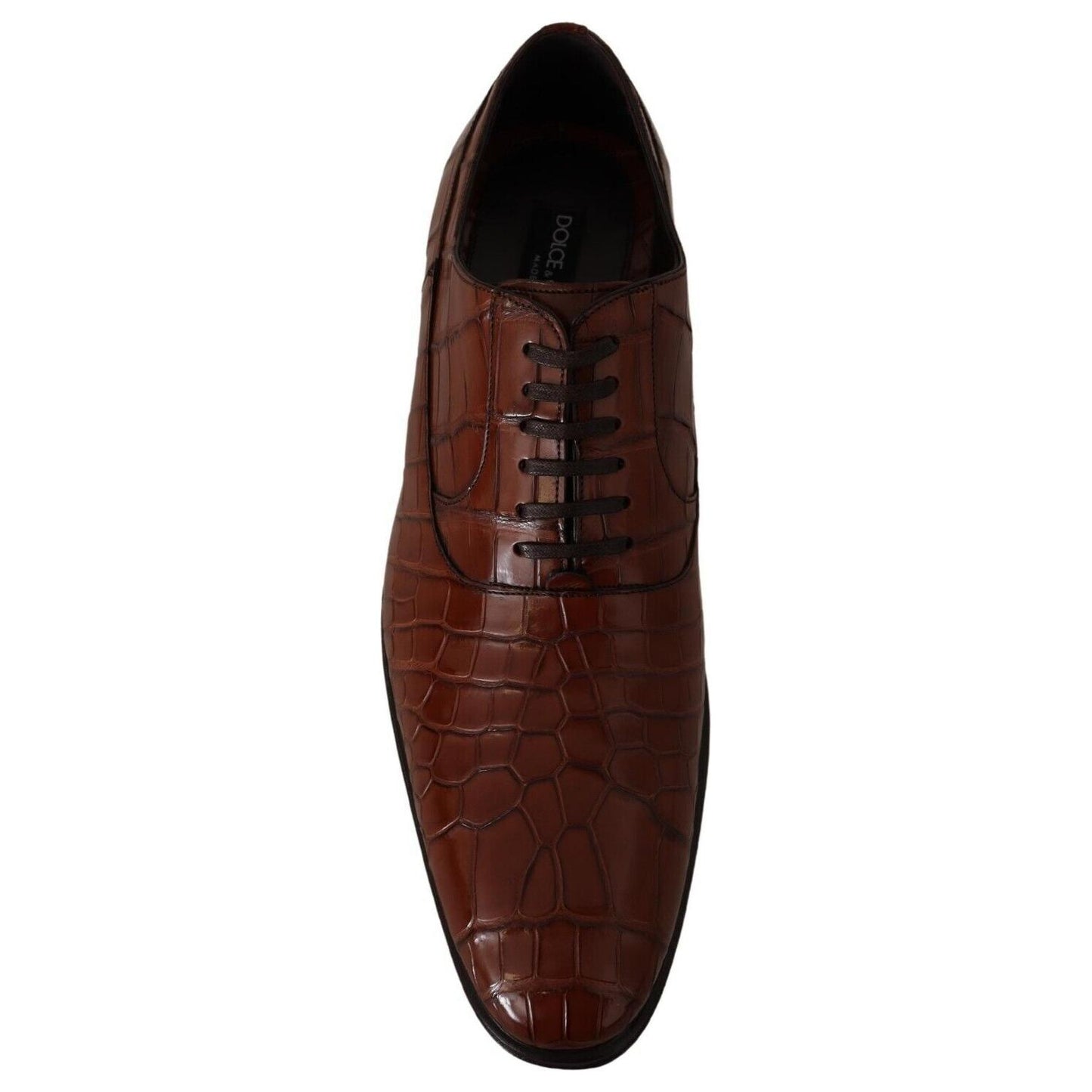 Dolce & Gabbana Elegant Exotic Crocodile Leather Formal Shoes Dolce & Gabbana