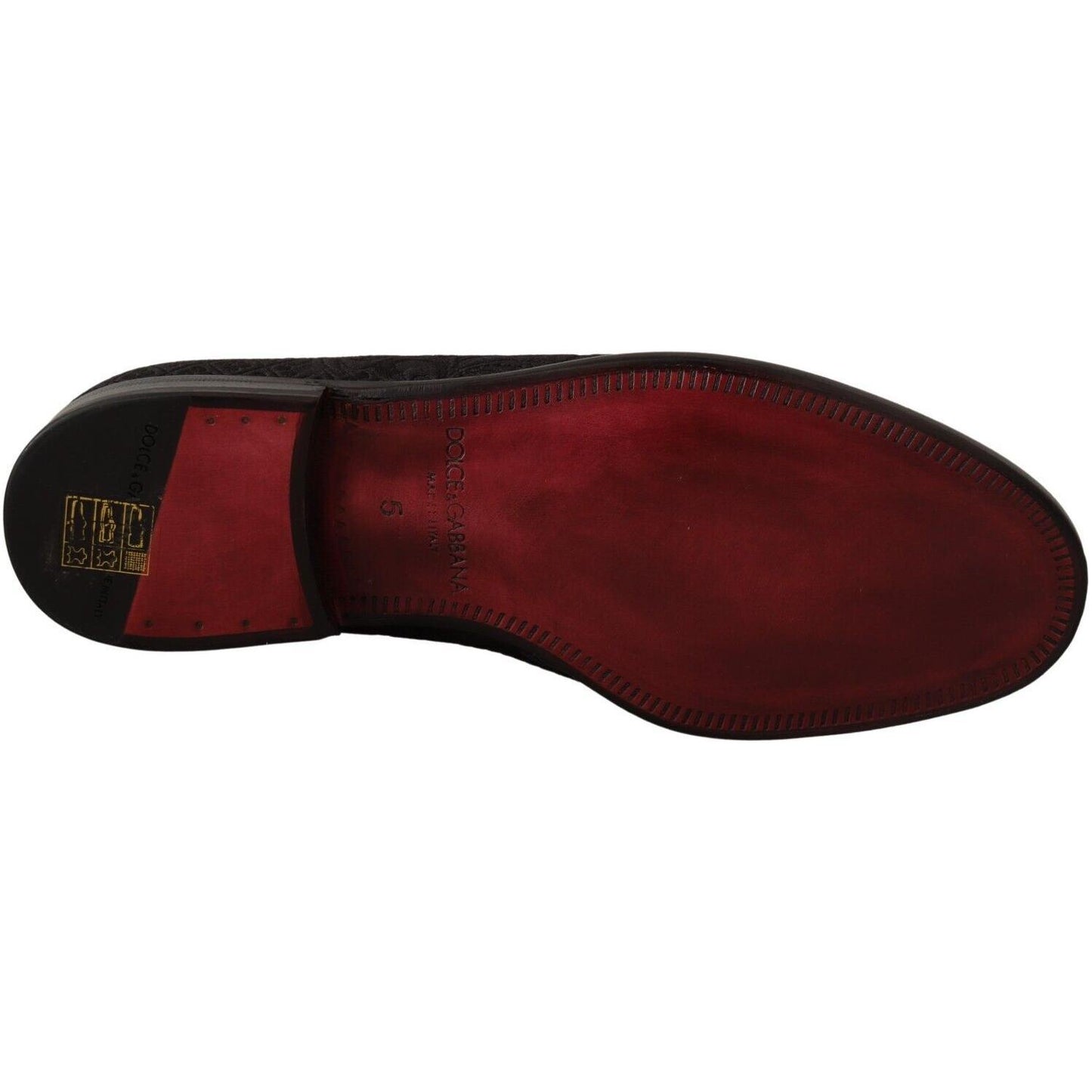 Dolce & Gabbana Black Floral Brocade Slippers Dolce & Gabbana