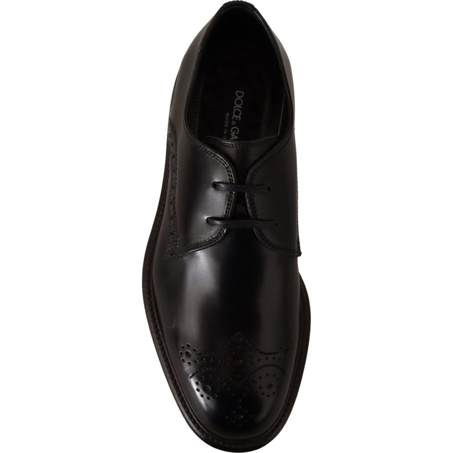 Dolce & Gabbana Elegant Black Derby Dress Shoes Dolce & Gabbana