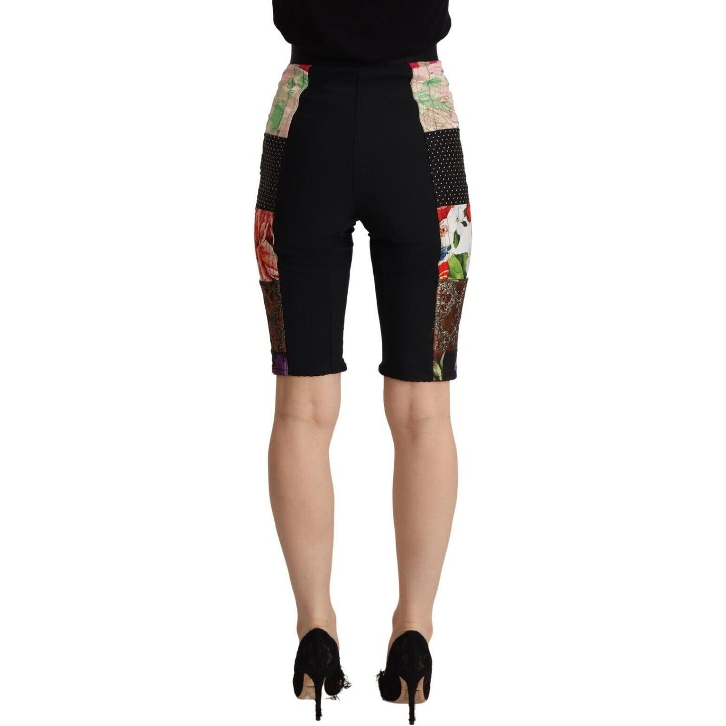 Dolce & Gabbana Elegant Floral Cropped Pants in Purple Hues Dolce & Gabbana