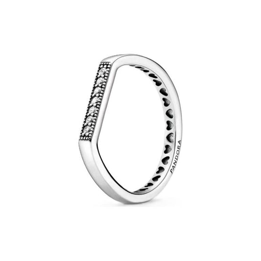 PANDORA JEWELS Mod. BAR STACKING - RING - Size 56 DESIGNER FASHION JEWELLERY PANDORA