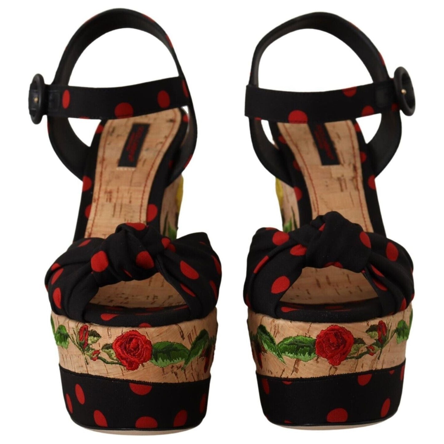 Dolce & Gabbana Multicolor Silk Blend Platform Heels Dolce & Gabbana