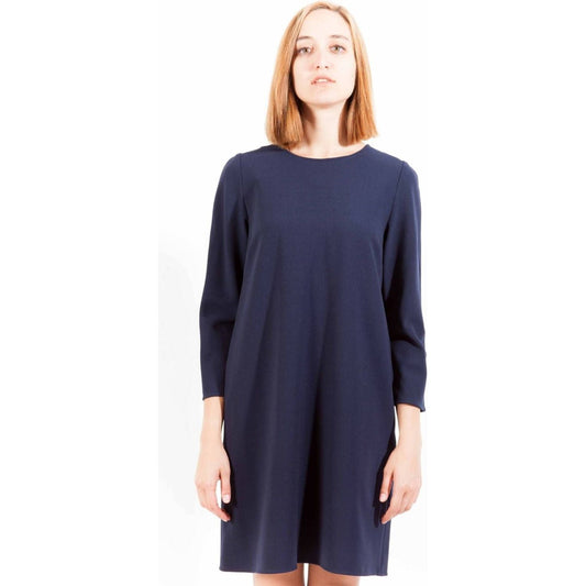 Gant Blue Wool Women Dress Gant