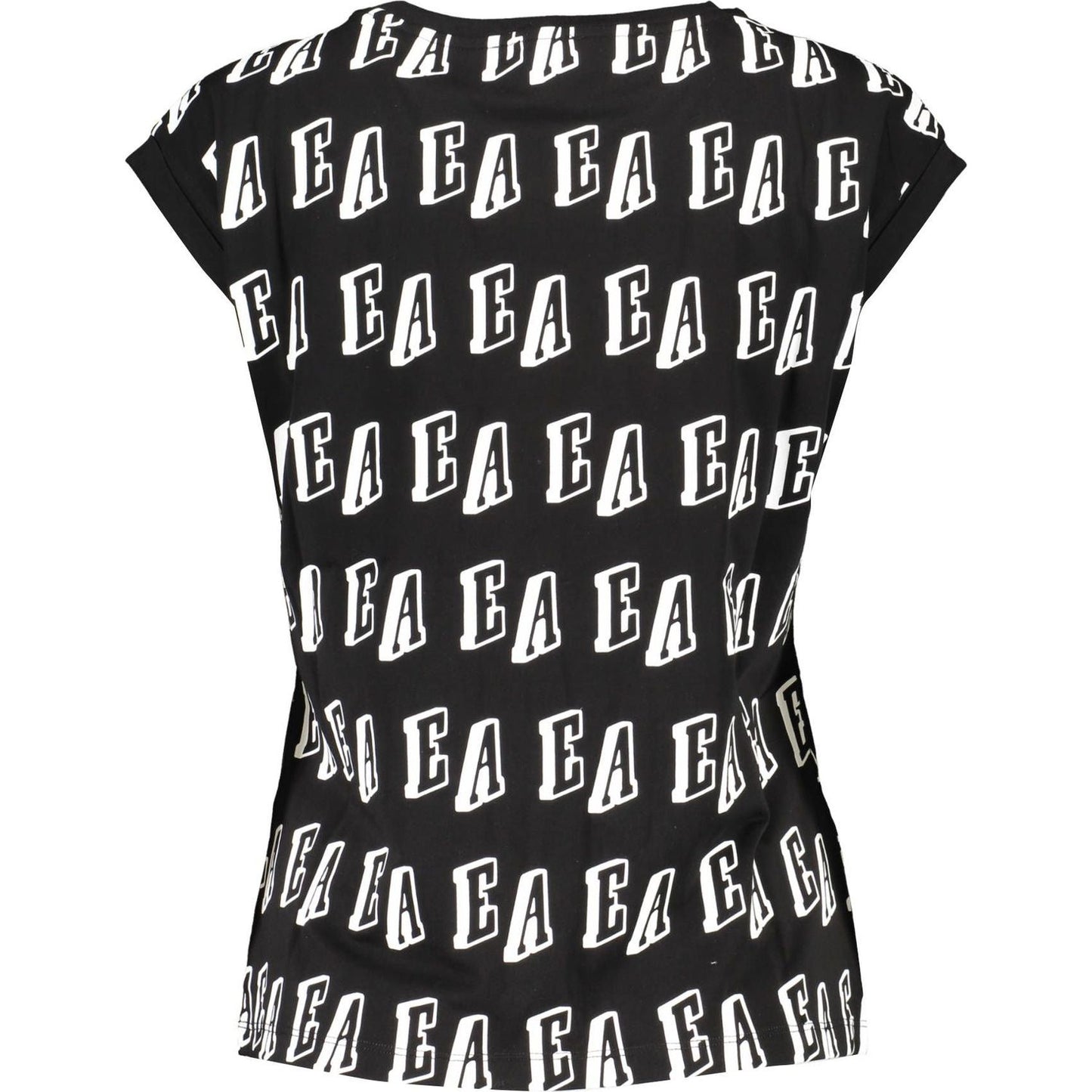 Emporio Armani Black Cotton Women Top Emporio Armani