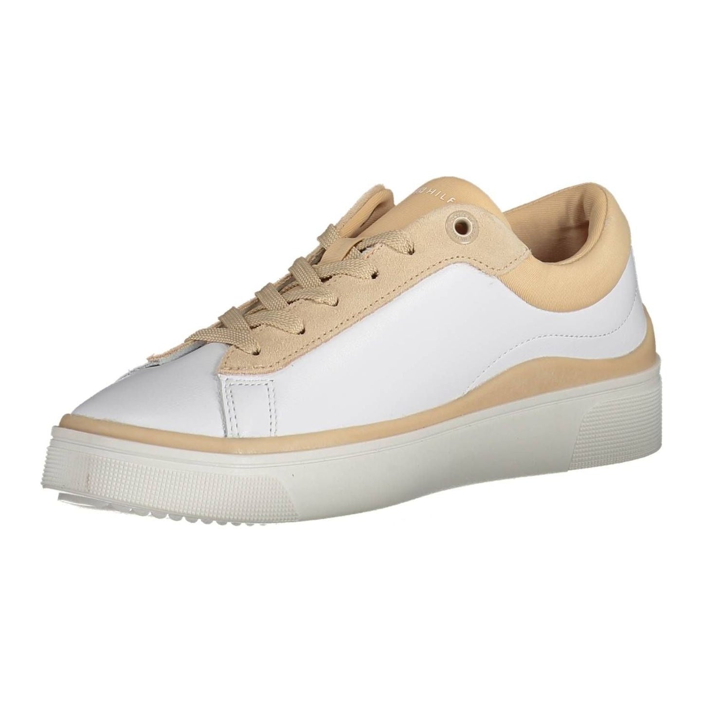 Tommy Hilfiger White Leather Women Sneaker Tommy Hilfiger