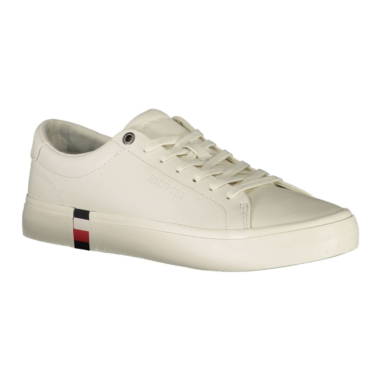 Tommy Hilfiger White Leather Men Sneaker