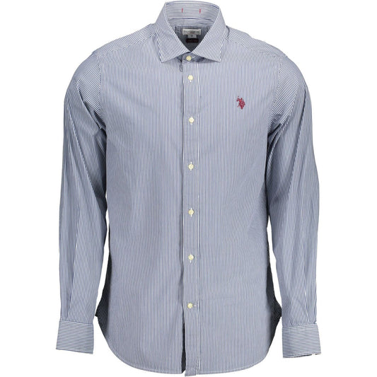 U.S. POLO ASSN. Blue Cotton Men Shirt U.S. POLO ASSN.