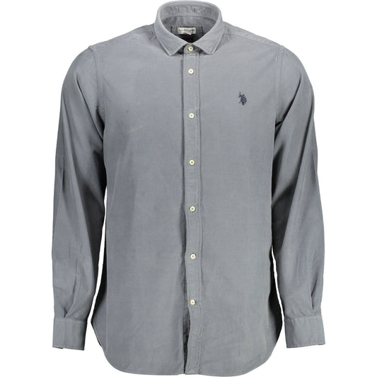 U.S. POLO ASSN. Blue Cotton Men Shirt U.S. POLO ASSN.