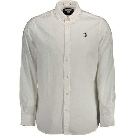 U.S. POLO ASSN. White Cotton Men Shirt U.S. POLO ASSN.