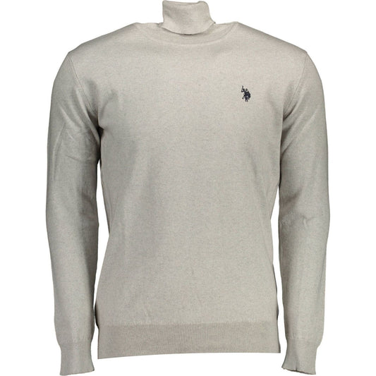 U.S. POLO ASSN. Gray Cotton Men Sweater U.S. POLO ASSN.