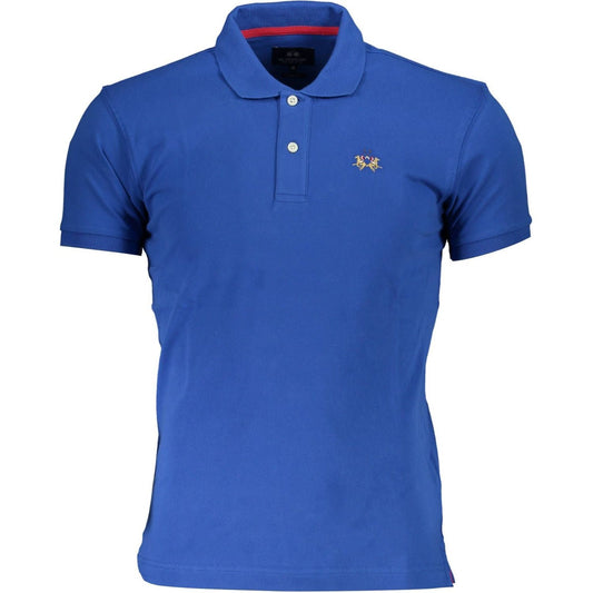 La Martina Slim Fit Embroidered Polo with Contrast Details La Martina