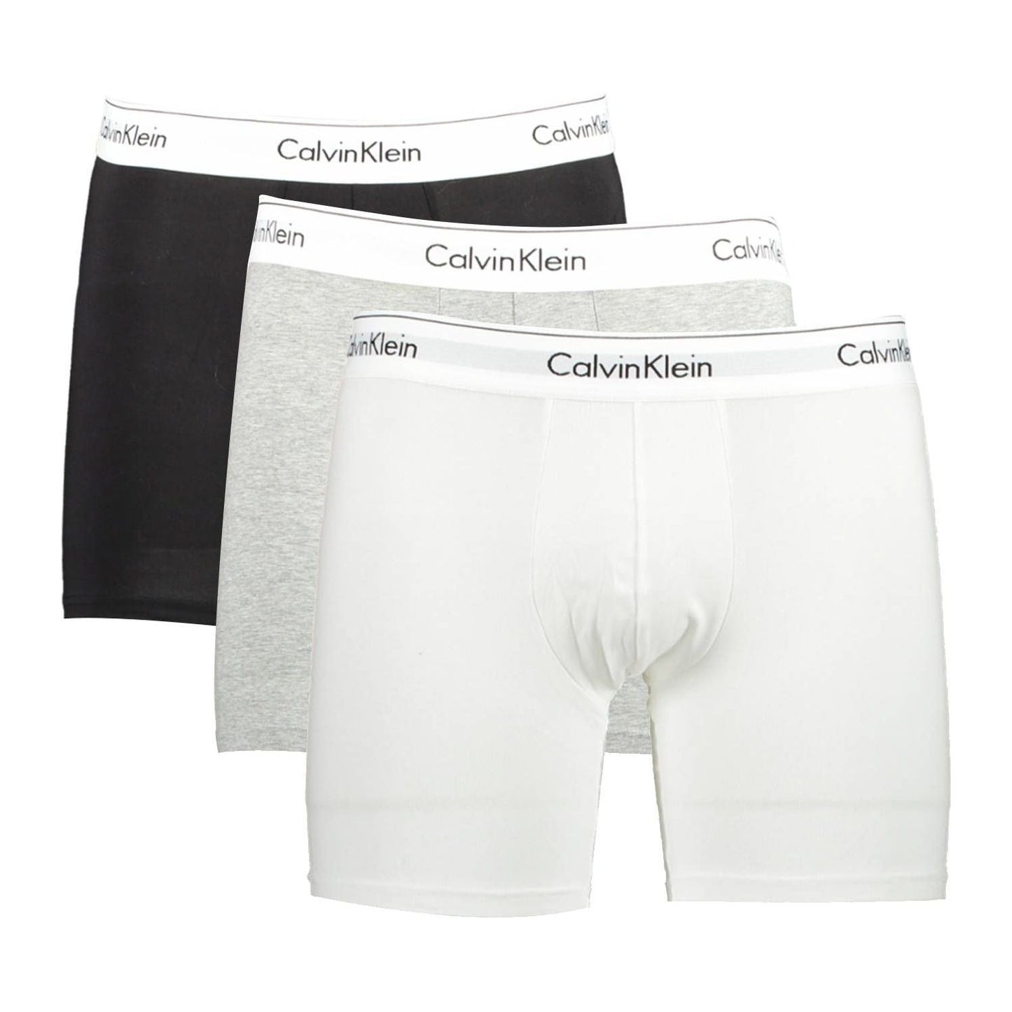 Calvin Klein Gray Cotton Men Boxer Brief Calvin Klein