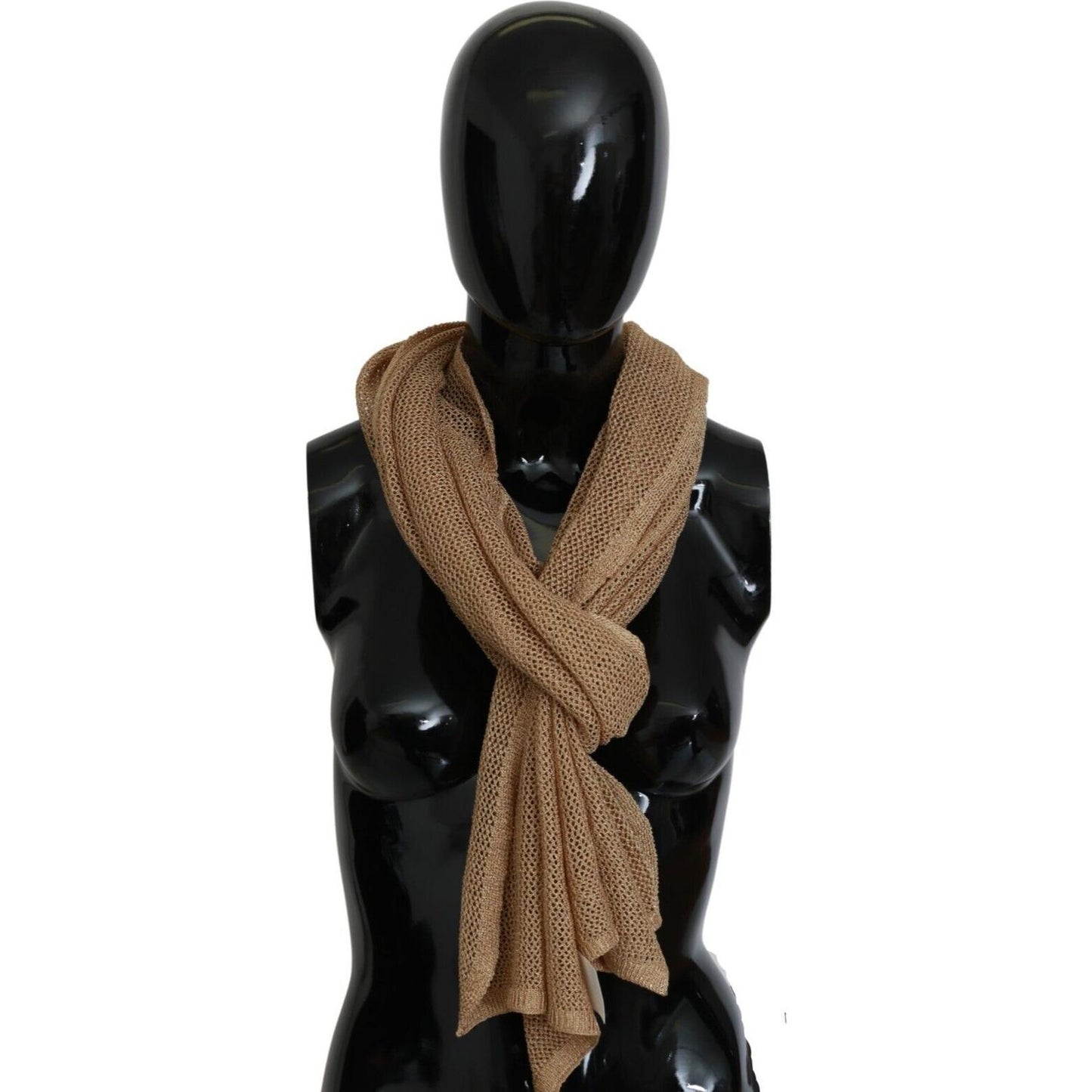 GF Ferre Elegant Men's Brown Neck Wrap Shawl Scarf GF Ferre