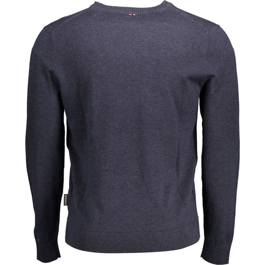 Napapijri Blue Cotton Men Sweater