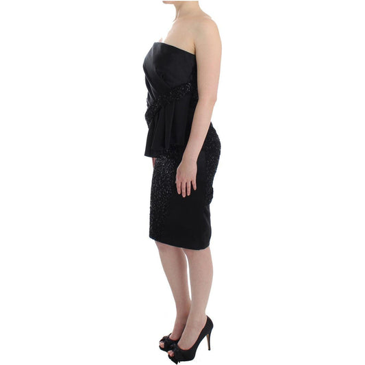 Masha Ma Elegant Strapless Black Dress Masha Ma