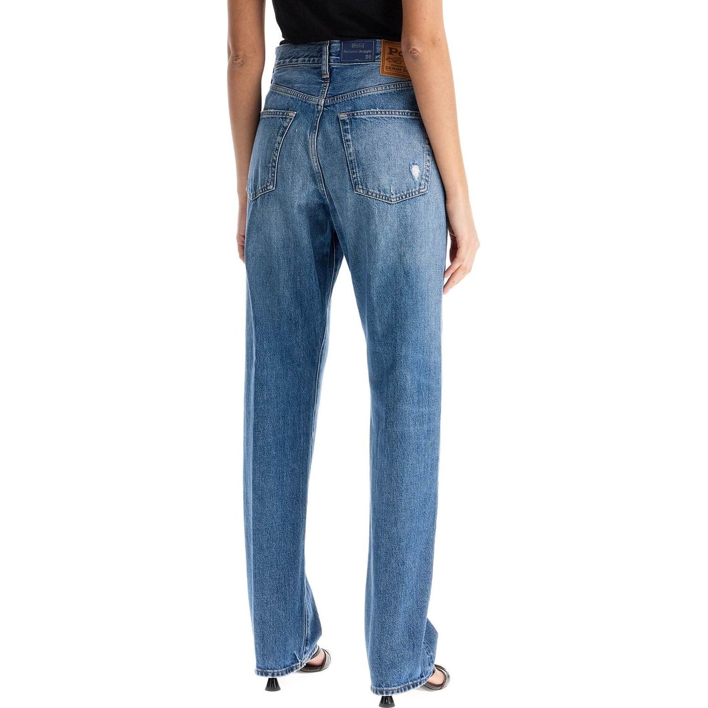 Polo Ralph Lauren light blue high-waisted straight women's jeans Jeans Polo Ralph Lauren