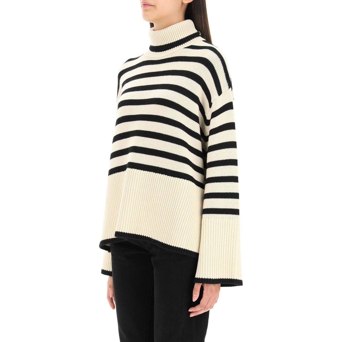 Toteme striped wool cotton turtleneck Knitwear Toteme