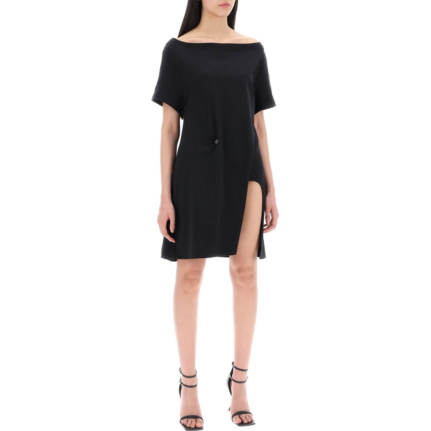 Courreges twisted t-shirt mini dress Dresses Courreges