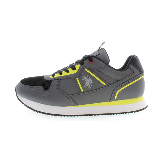 U.S. POLO ASSN. Gray Polyester Men Sneaker U.S. POLO ASSN.