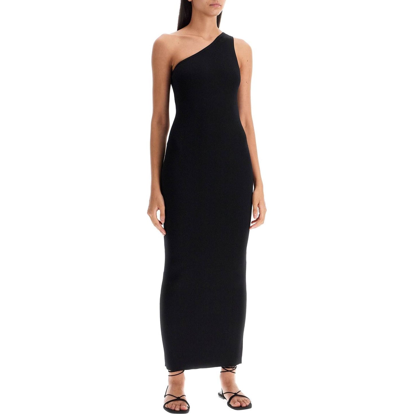 Toteme maxi one-shoulder ribbed knit Dresses Toteme