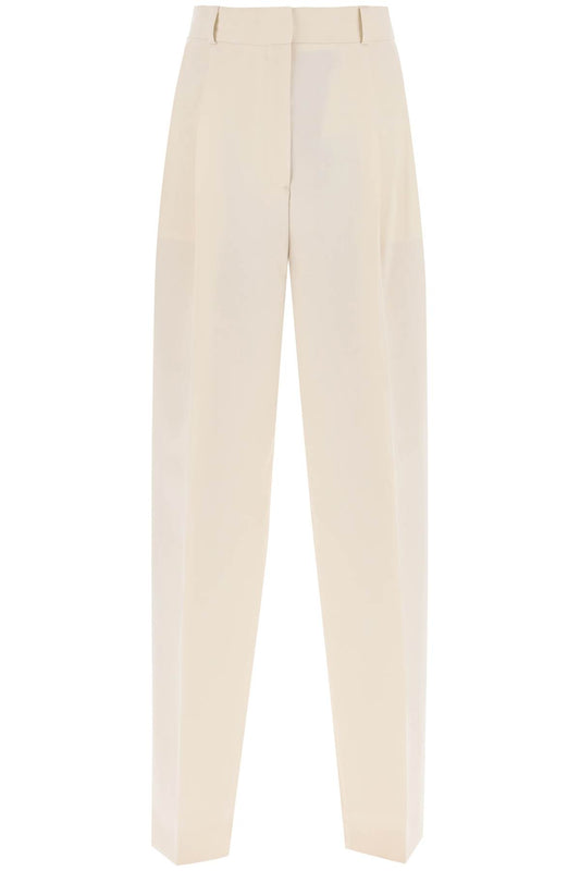 Toteme double-pleated viscose trousers Trousers Toteme