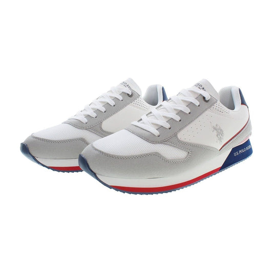 U.S. POLO ASSN. White Polyester Men Sneaker U.S. POLO ASSN.